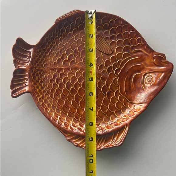 Ceramic Fish-Shaped Plate  Vintage Holland Mold - Picture 7 of 7